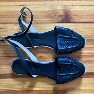 Club Monaco leather espadrille sandals